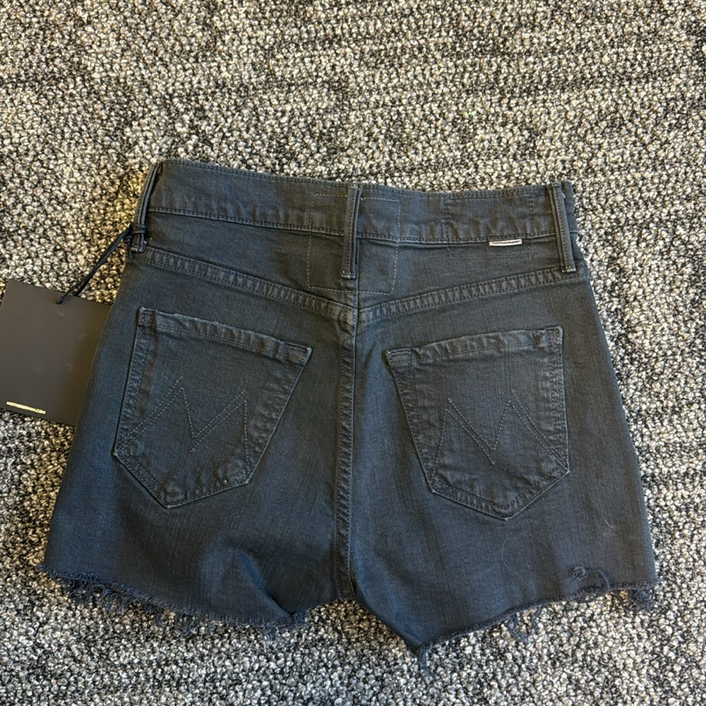 NWT MOTHER The Dazzler Front Yoke Short Fray Size 24 - Picture 4 of 7